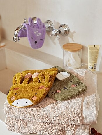 Pack de 2 manoplas de baño