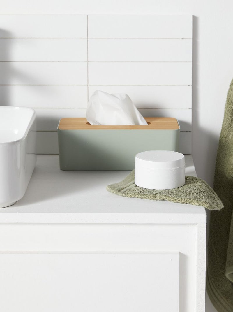 Pack de 2 manoplas de baño VERDE - Kiabi