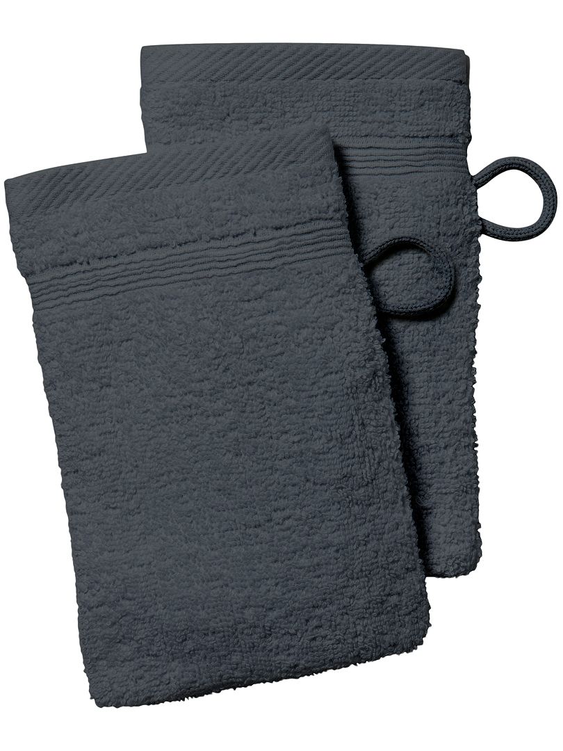 Pack de 2 manoplas gris oscuro - Kiabi