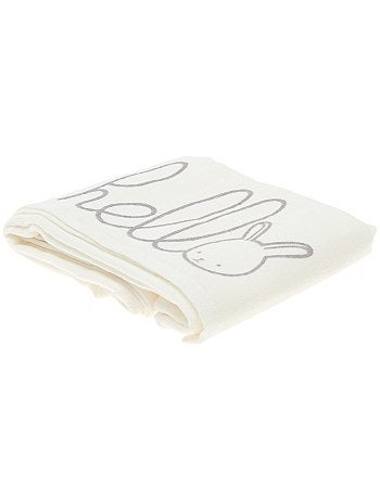 Pack de 2 mantas de algodón orgánico puro - Kiabi