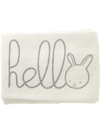 Pack de 2 mantas de algodón orgánico puro - Kiabi