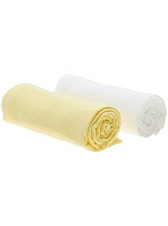 Trapitos - Pack de 2 mantas para bebé de algodón orgánico