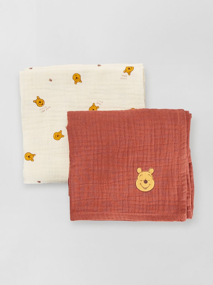 Pack de 2 mantas para bebé 'Winnie' winnie - Kiabi