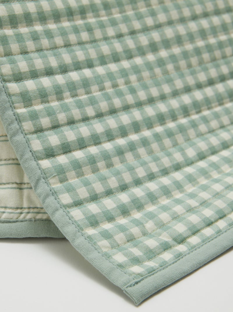 Pack de 2 manteles individuales 32 x 40 cm doble estampado - Kiabi Home azul - Kiabi