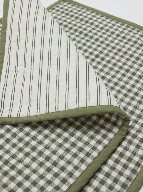 Pack de 2 manteles individuales (32 x 40 cm) doble estampado - Kiabi Home - Kiabi