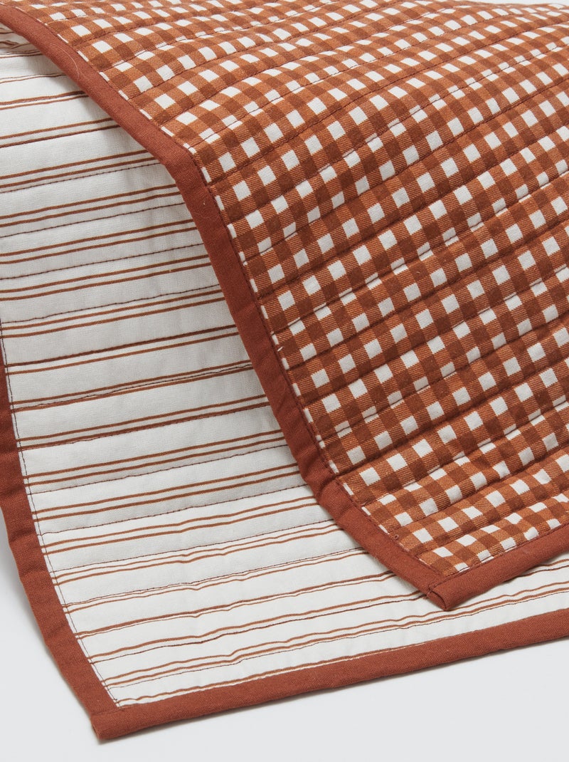 Pack de 2 manteles individuales 32 x 40 cm doble estampado - Kiabi Home MARRON - Kiabi