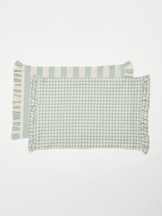 Pack de 2 manteles individuales (32 x 45 cm) con volantes