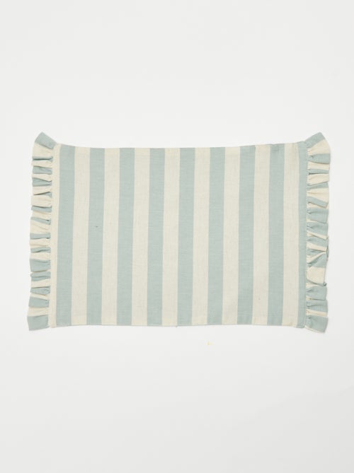 Pack de 2 manteles individuales (32 x 45 cm) con volantes - Kiabi