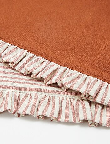 Pack de 2 manteles individuales (32 x 45 cm) con volantes