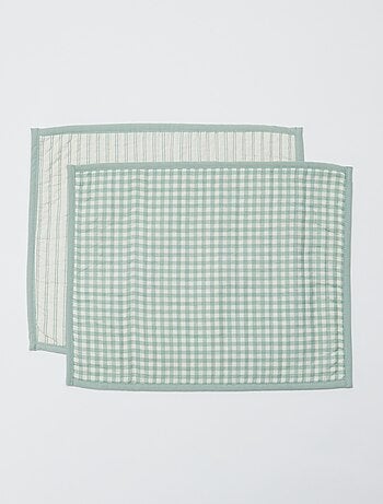 pack de 2 manteles individuales (32x40 cm) doble estampado - Kiabi Home