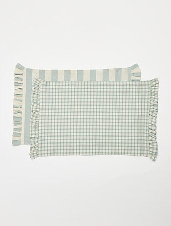 Pack de 2 manteles individuales (32x45 cm) con volantes