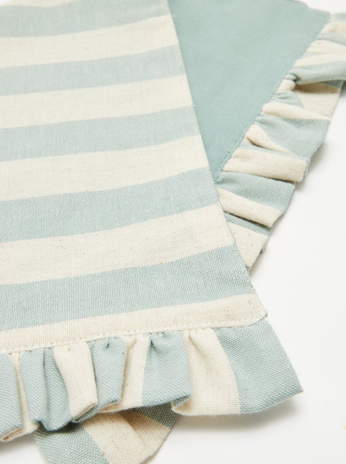 Pack de 2 manteles individuales (32x45 cm) con volantes - Kiabi