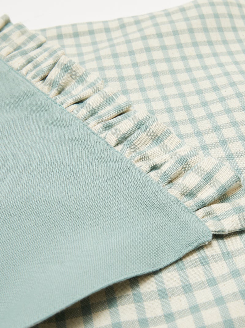 Pack de 2 manteles individuales (32x45 cm) con volantes AZUL - Kiabi