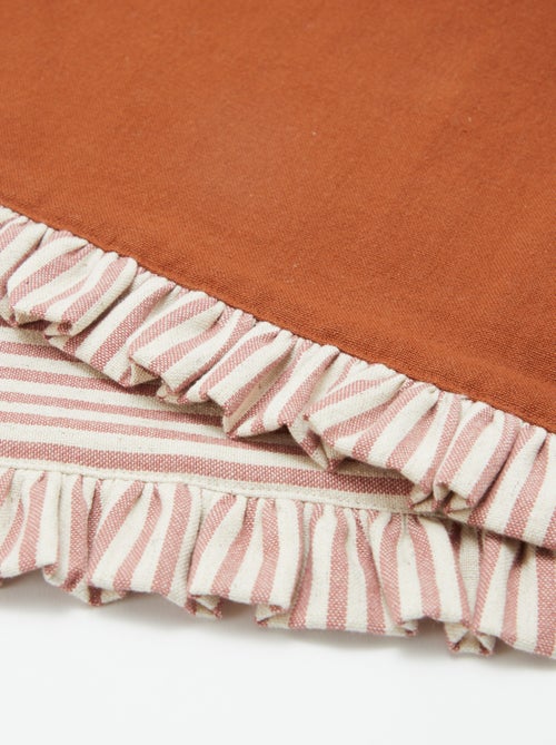 Pack de 2 manteles individuales (32x45 cm) con volantes - Kiabi Pack de 2 manteles individuales (32x45 cm) con volantes - Kiabi