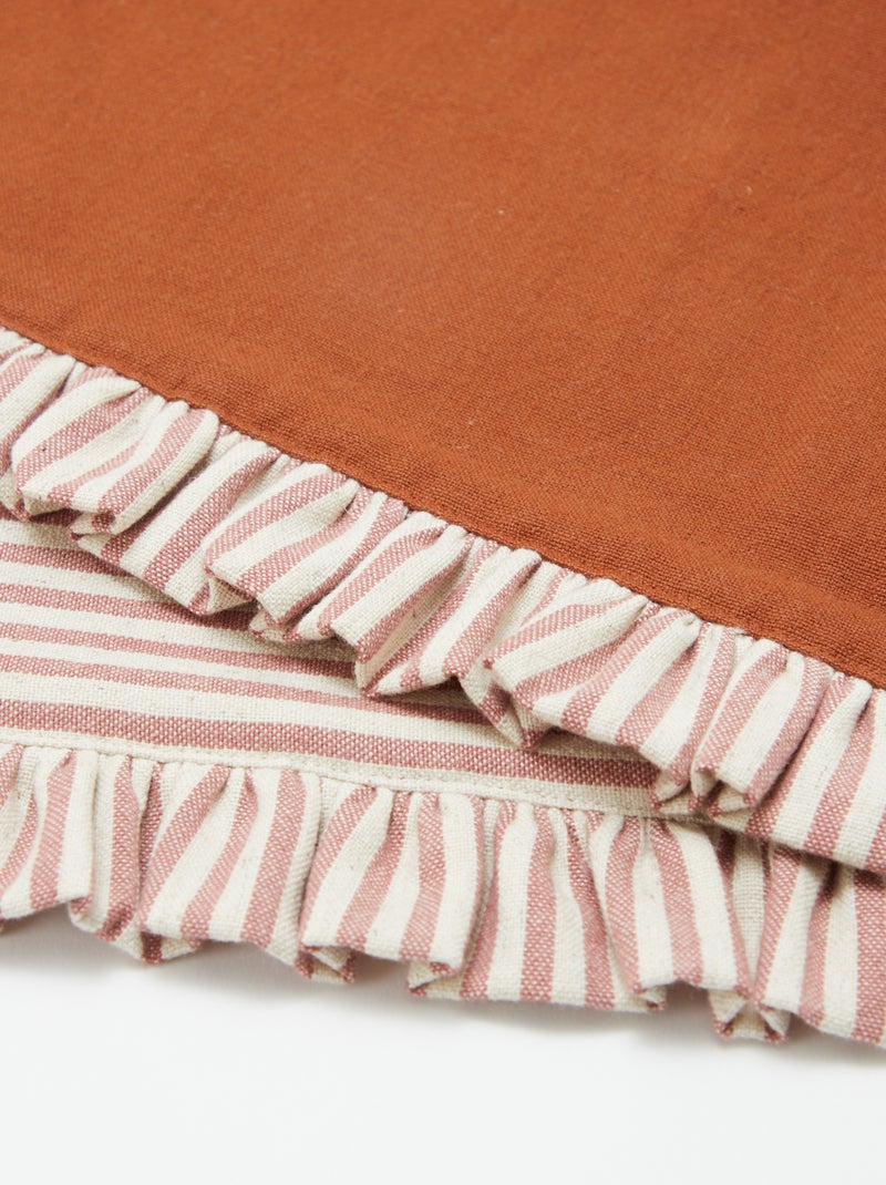 Pack de 2 manteles individuales (32x45 cm) con volantes ROSA - Kiabi