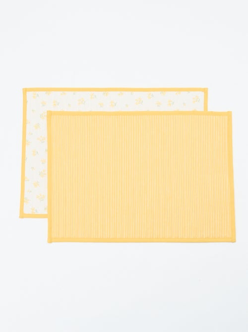 Pack de 2 manteles individuales a cuadros - Kiabi