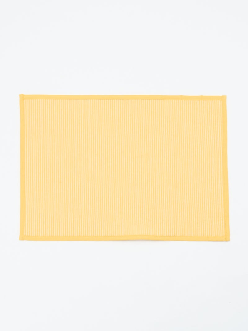 Pack de 2 manteles individuales a cuadros Amarillo - Kiabi