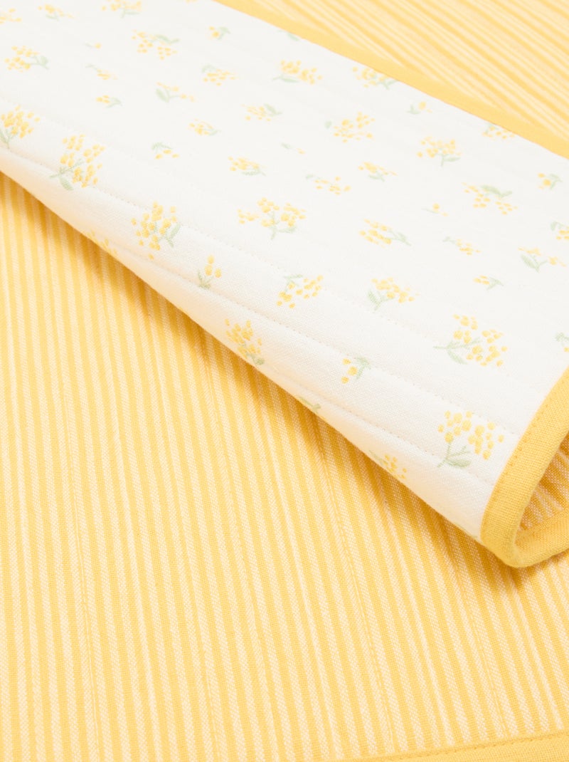 Pack de 2 manteles individuales a cuadros Amarillo - Kiabi