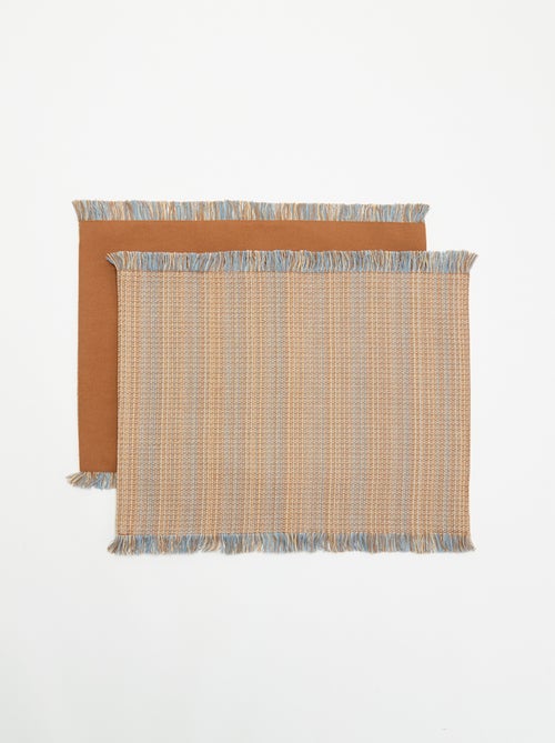 Pack de 2 manteles individuales - Kiabi Pack de 2 manteles individuales - Kiabi