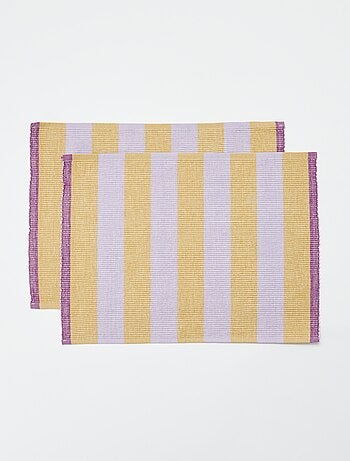 Pack de 2 manteles individuales con diseños 32 x 45 cm - Kiabi Home