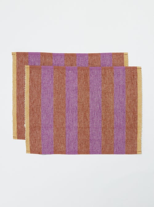 Pack de 2 manteles individuales con diseños 32 x 45 cm - Kiabi Home - Kiabi