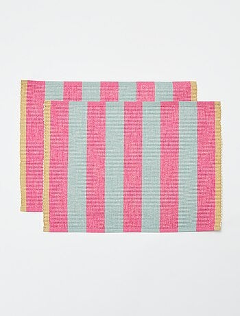 Pack de 2 manteles individuales con diseños 32 x 45 cm - Kiabi Home