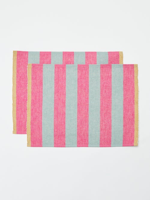 Pack de 2 manteles individuales con diseños 32 x 45 cm - Kiabi Home - Kiabi