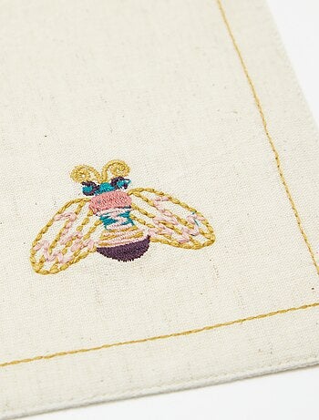 Pack de 2 manteles individuales de lino mixto - Kiabi Home