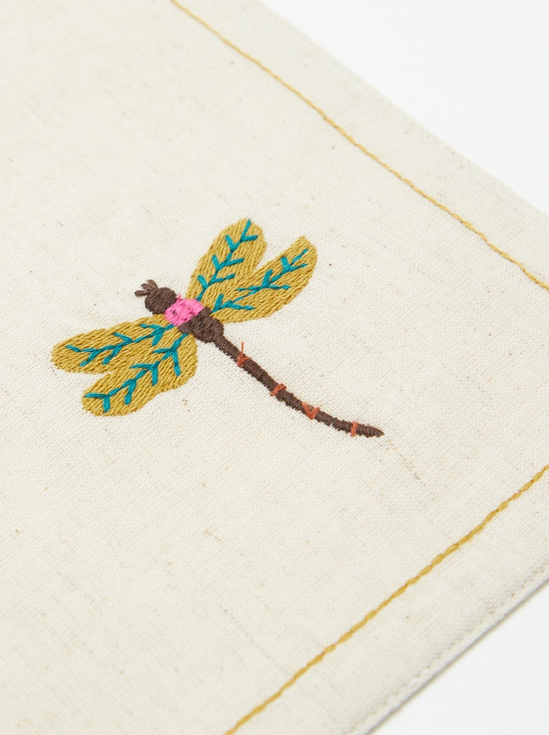 Pack de 2 manteles individuales de lino mixto - Kiabi Home BEIGE - Kiabi