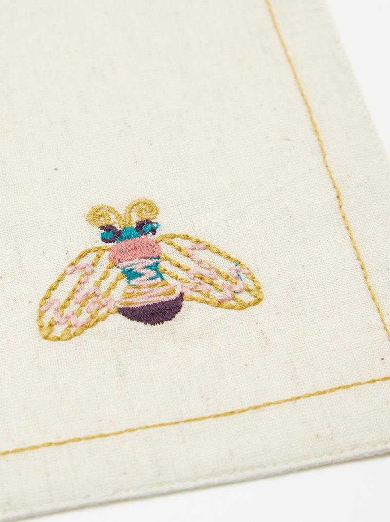 Pack de 2 manteles individuales de lino mixto - Kiabi Home BEIGE - Kiabi