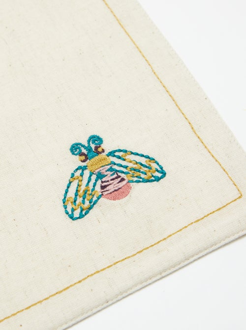 Pack de 2 manteles individuales de lino mixto - Kiabi Home - Kiabi