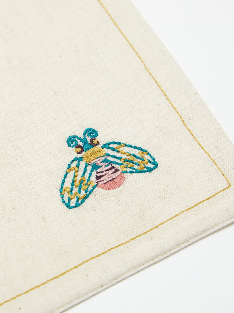 Pack de 2 manteles individuales de lino mixto - Kiabi Home BEIGE - Kiabi