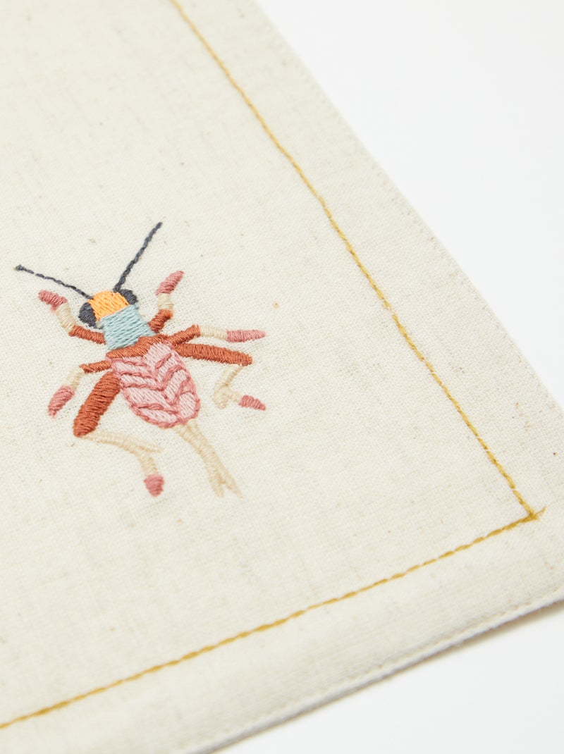 Pack de 2 manteles individuales de lino mixto - Kiabi Home BEIGE - Kiabi