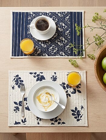 Pack de 2 manteles individuales estampados 32 x 45 cm - Kiabi Home