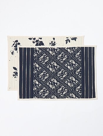 Pack de 2 manteles individuales estampados 32 x 45 cm - Kiabi Home