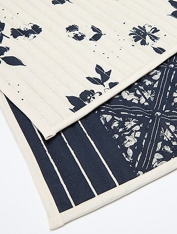 Pack de 2 manteles individuales estampados 32 x 45 cm - Kiabi Home