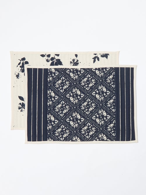 Pack de 2 manteles individuales estampados - Kiabi Home - Kiabi Pack de 2 manteles individuales estampados - Kiabi Home - Kiabi
