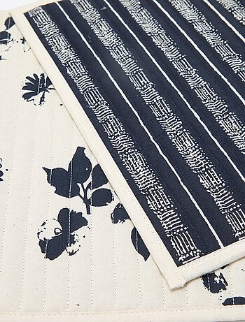 Pack de 2 manteles individuales estampados 32 x 45 cm - Kiabi Home