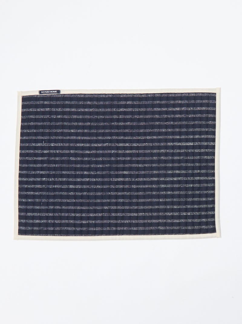 Pack de 2 manteles individuales estampados - Kiabi Home Azul - Kiabi