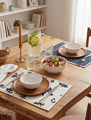 Pack de 2 manteles individuales estampados 32 x 45 cm - Kiabi Home