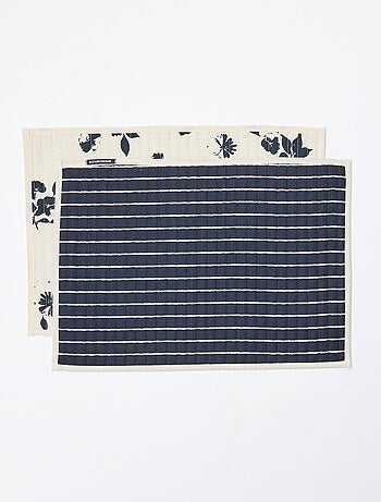 Pack de 2 manteles individuales estampados 32 x 45 cm - Kiabi Home