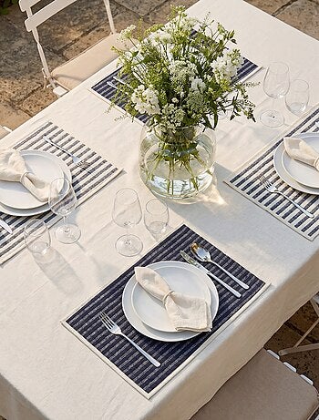 Pack de 2 manteles individuales estampados 32 x 45 cm - Kiabi Home