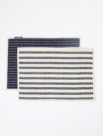 Pack de 2 manteles individuales estampados 32 x 45 cm - Kiabi Home
