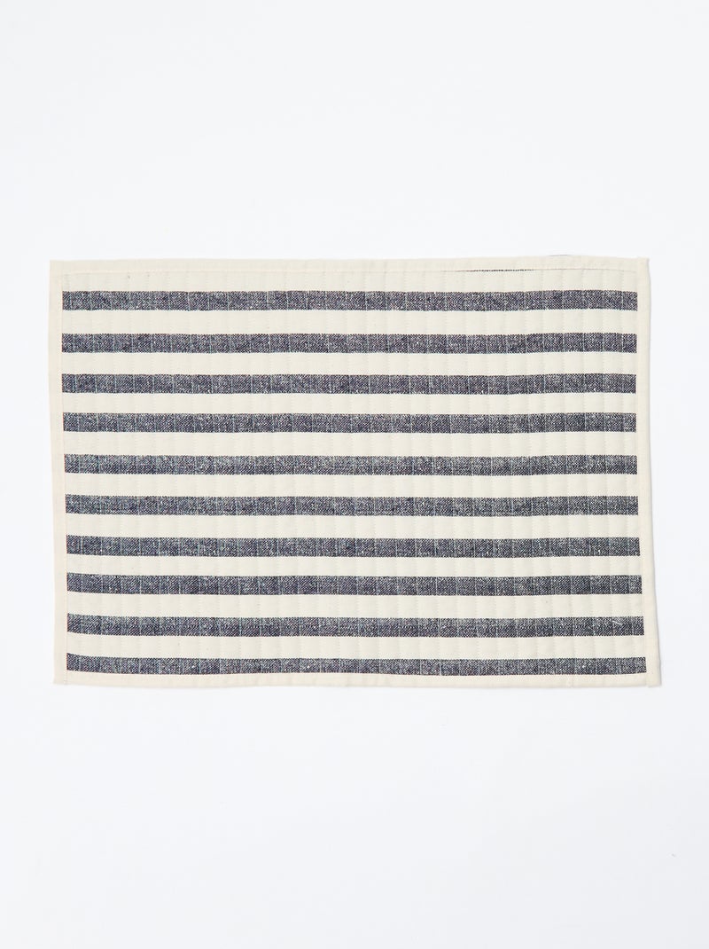 Pack de 2 manteles individuales estampados 32 x 45 cm - Kiabi Home Azul - Kiabi
