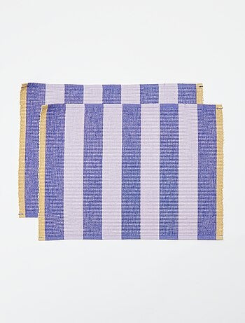 Pack de 2 manteles individuales estampados (32x45 cm) - Kiabi Home