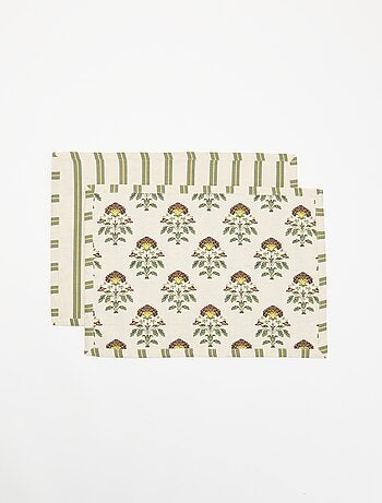 Pack de 2 manteles individuales estampados