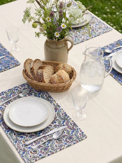 Pack de 2 manteles individuales florales (32x45 cm) - Kiabi Home - Kiabi