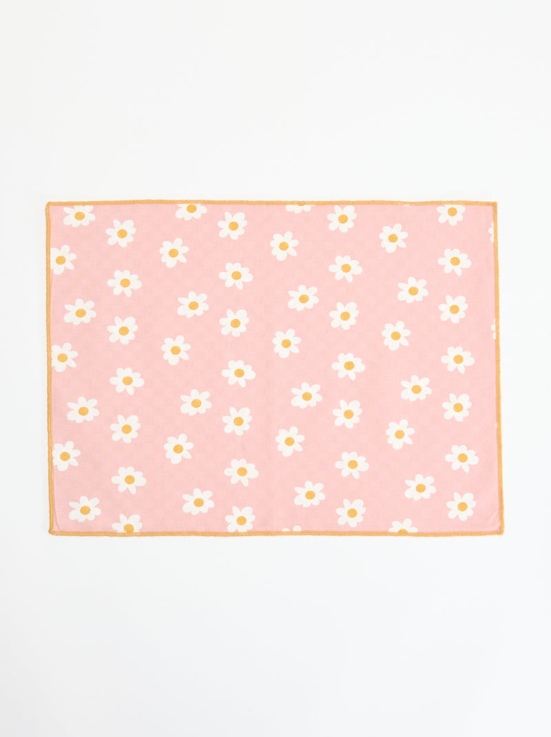 Pack de 2 manteles individuales Rosa - Kiabi
