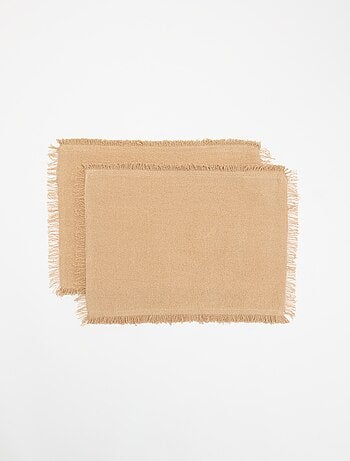 Pack de 2 manteles individuales tejidos - Kiabi Home