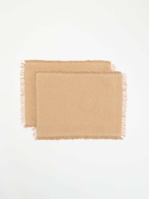 Pack de 2 manteles individuales tejidos - Kiabi Home - Kiabi Pack de 2 manteles individuales tejidos - Kiabi Home - Kiabi